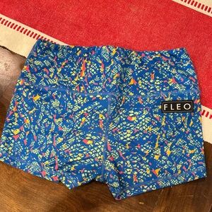 Fleo women’s blue Athletic Shorts High Rise Original